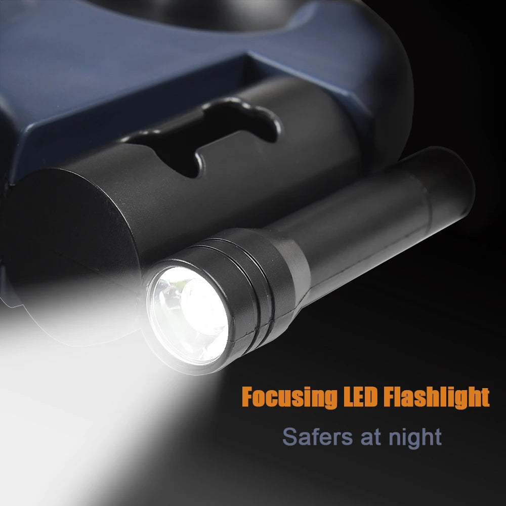 DualFlex™ – Doppelleine für 2 Hunde mit LED & Reflektor