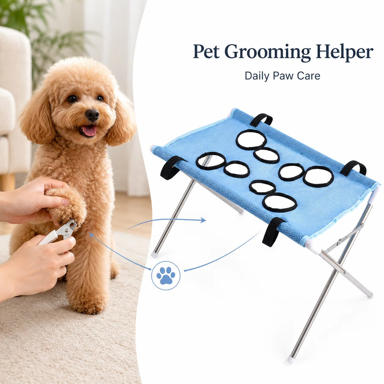 GroomPaw Mini – Ergonmischer Pflegematte & Pflegetisch