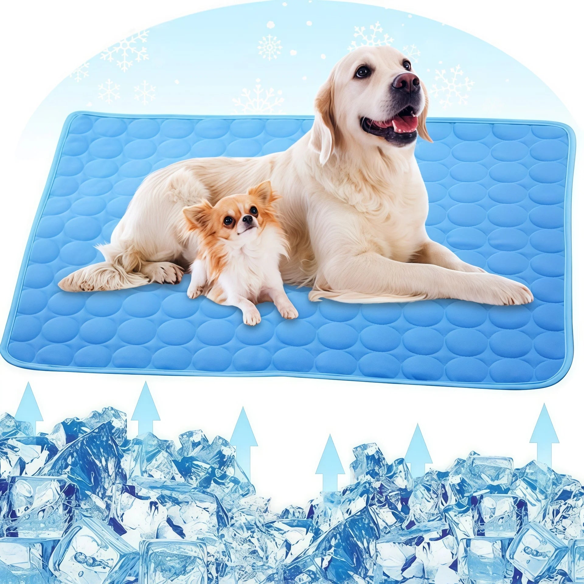 FrostyPaw – Atmungsaktive Eisseide Kühlmatte für Hunde & Katzen